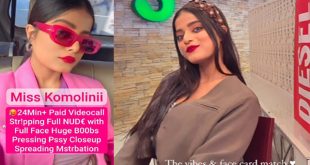 Miss Komol!nii Famous Insta Model App Exclusive Paid 24Min