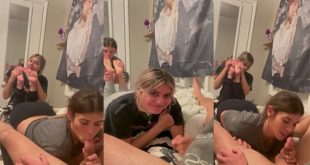 Horny Girl Sucking Friends – Foot while She giving heads to her stud boyfriend